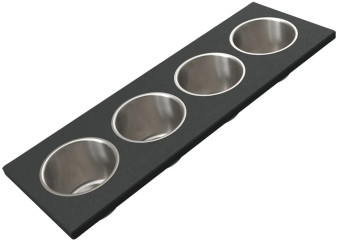 The Galley Graphite Upper Tier Garnish Board