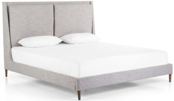 Four Hands Kensington Potter King Bed In Manor Grey Finish