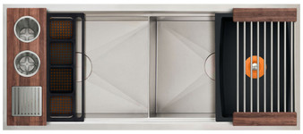 The Galley Ideal WashStation 4D in American Black Walnut