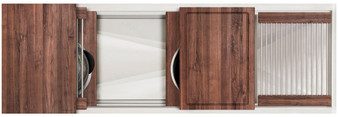 The Galley Ideal Workstation 4S  DryDock 12 in American Black Walnut