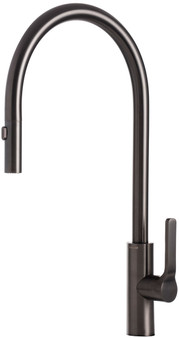 The Galley High Flow Ideal Tap in Satin Black Stainless Steel