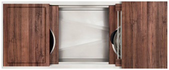 The Galley 48-Inch Ideal Workstation 4S in American Black Walnut