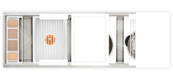 The Galley 60-Inch White Ideal WorkWashStation 5D