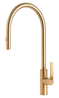 The Galley Ideal Tap Brushed Gold Stainless Steel Kitchen Faucet WFiltration