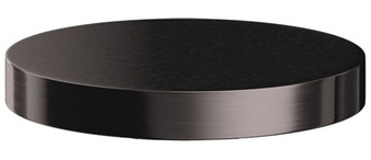 The Galley Ideal Tap Hole Cover in Satin Black Stainless Steel
