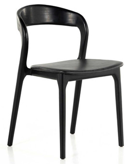 Four Hands Amare Dining Chair in Sonoma Black Leather