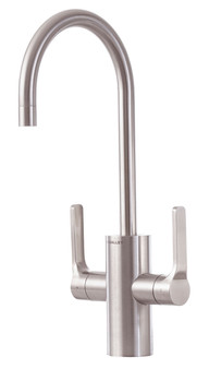 The Galley Ideal Hot  Cold Tap Matte Stainless Steel Kitchen Faucet WFiltration