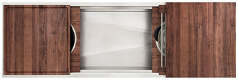 The Galley 60-Inch Ideal Workstation 5S in American Black Walnut