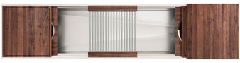 The Galley 84-Inch Ideal Workstation 7S in American Black Walnut