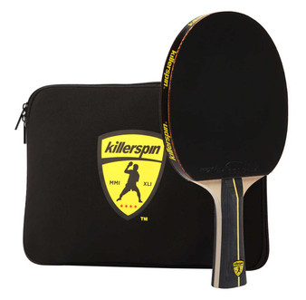 Killerspin Ping Pong Paddle Combo in Jet Black
