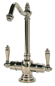 BTI Aqua-Solutions Traditional Hook Spout HotCold Water Filtration Faucet in Polished Nickel