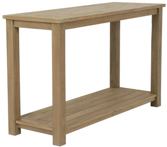 Sunset West Coastal Teak Sofa Table in Coastal Teak