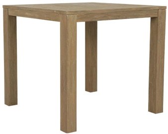 Sunset West Coastal Teak End Table in Coastal Teak