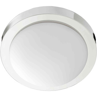 Transitional 11" Contemporary Ceiling Mount In Polished Nickel