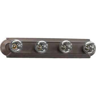 Traditional 4 Light Stepped Vanity In Toasted Sienna
