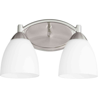 Transitional Barkley 2 Light Vanity In Satin Nickel