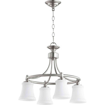 Transitional Rossington 4 Light Nook In Satin Nickel