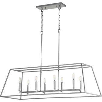 Traditional Gabriel 8 Light Linear In Classic Nickel