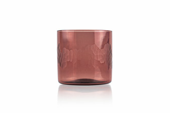 Mulberry Etched Tumbler, handmade.
