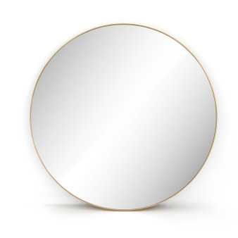 Bellvue Round Mirror-Polished Brass