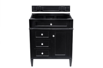 Brittany 30" Single Vanity, Black Onyx