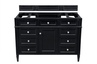 Brittany 48" Single Vanity, Black Onyx
