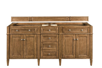 Brittany 72" Double Vanity, Saddle Brown