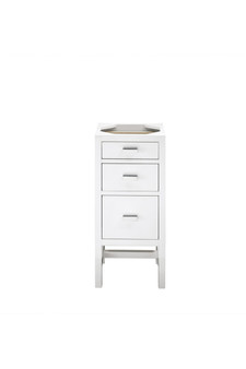 Addison 15" Base Cabinet w/ Drawers, Glossy White