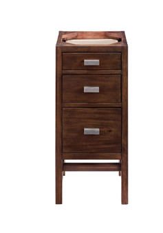 Addison 15" Base Cabinet w/ Drawers, Mid-Century Acacia