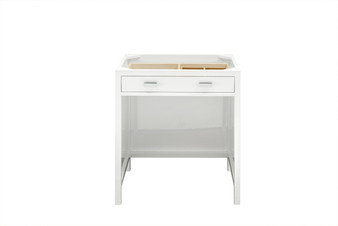 Addison 30" Free-standing Countertop Unit (Makeup Counter), Glossy White