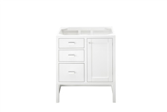 Addison 30" Single Vanity Cabinet, Glossy White