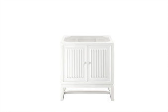 Athens 30" Single Vanity Cabinet, Glossy White