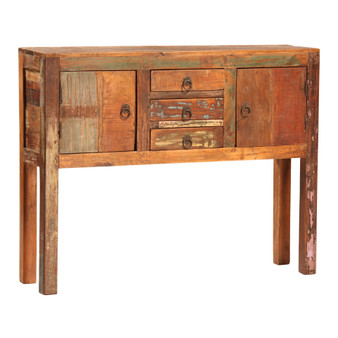Journee 40" Distressed Painted Reclaimed Hardwood Storage Console