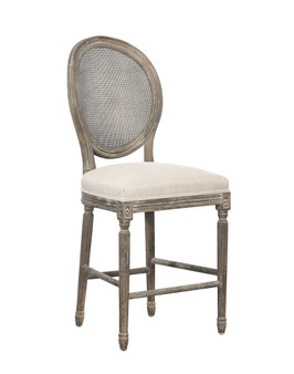 Renton Counter Stool, Rattan Back