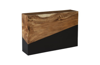 Geometry Console Table, Natural