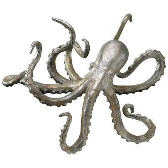 Octopus Shelf Decor | Pewter - Medium