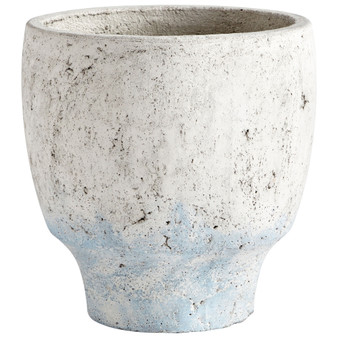 Venice Planter | Antique White and Blue - Medium