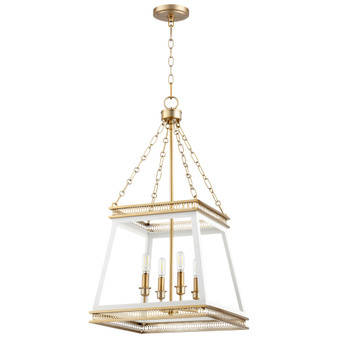 Gerard Pendant - | White and Aged Brass