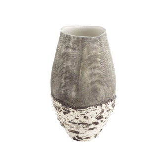 Calypso Vase | Off-White and Brown - Small