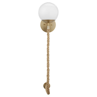 Rockport Wall Sconce | Aged Brass and Brown