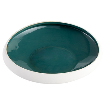 Tricolore Bowl | Green and White - Medium