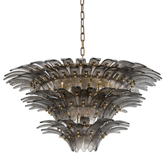 Chandelier Italo Light Brushed Brass Finish