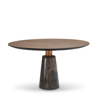 Dining Table Genova Mocha Straight Oak Veneer