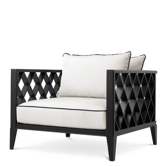 Outdoor Chair Ocean Club Black/Sunbrella Canvas