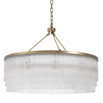 Chandelier Hector L Light Brushed Brass Finish