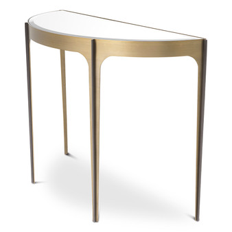 Console Table Artemisa Brushed Brass Finish