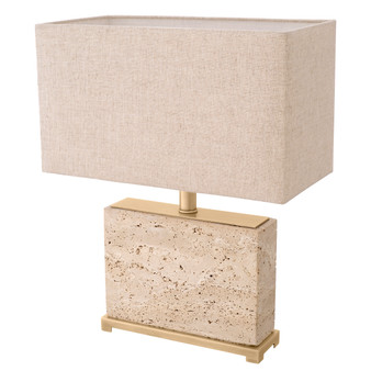 Table Lamp Newton S Travertine