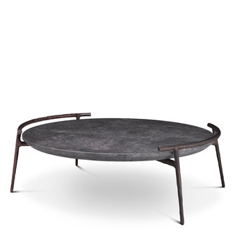 Coffee Table Arca Grey Marble/Bronze Finish