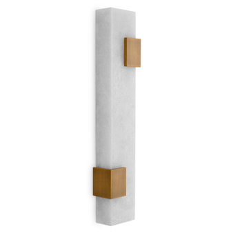 Wall Lamp Furore Antique Brass Finish/Alabaster