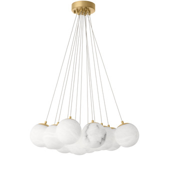 Chandelier Sphinx Antique Brass Finish/Alabaster